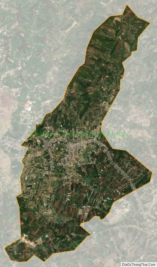 Bản đồ vệ tinh xã Bình Thạnh, huyện Đức Trọng