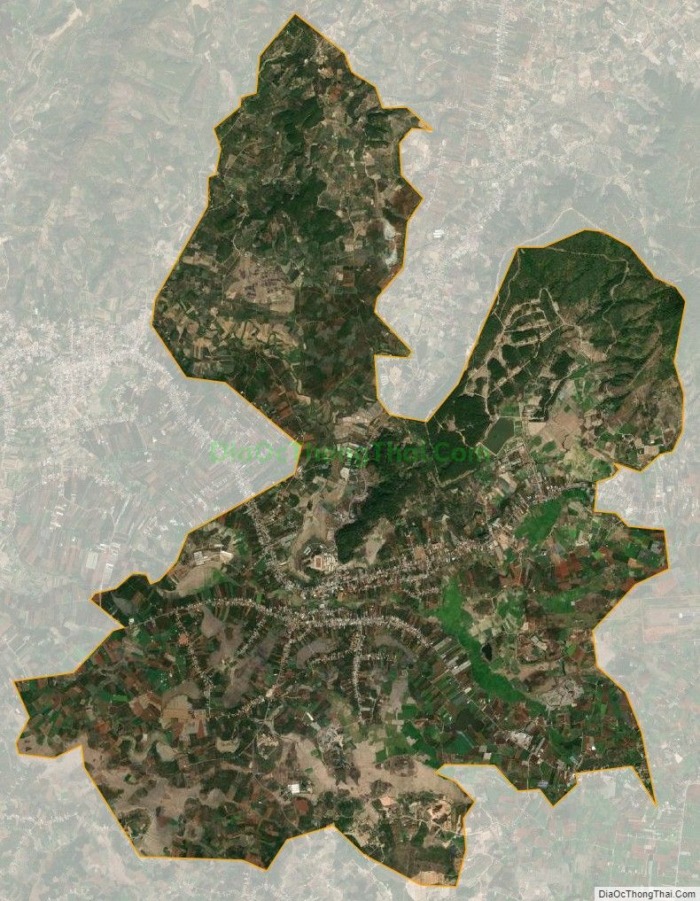 Bản đồ vệ tinh xã N'Thol Hạ, huyện Đức Trọng