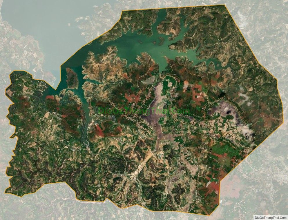 Bản đồ vệ tinh xã Tà Hine, huyện Đức Trọng
