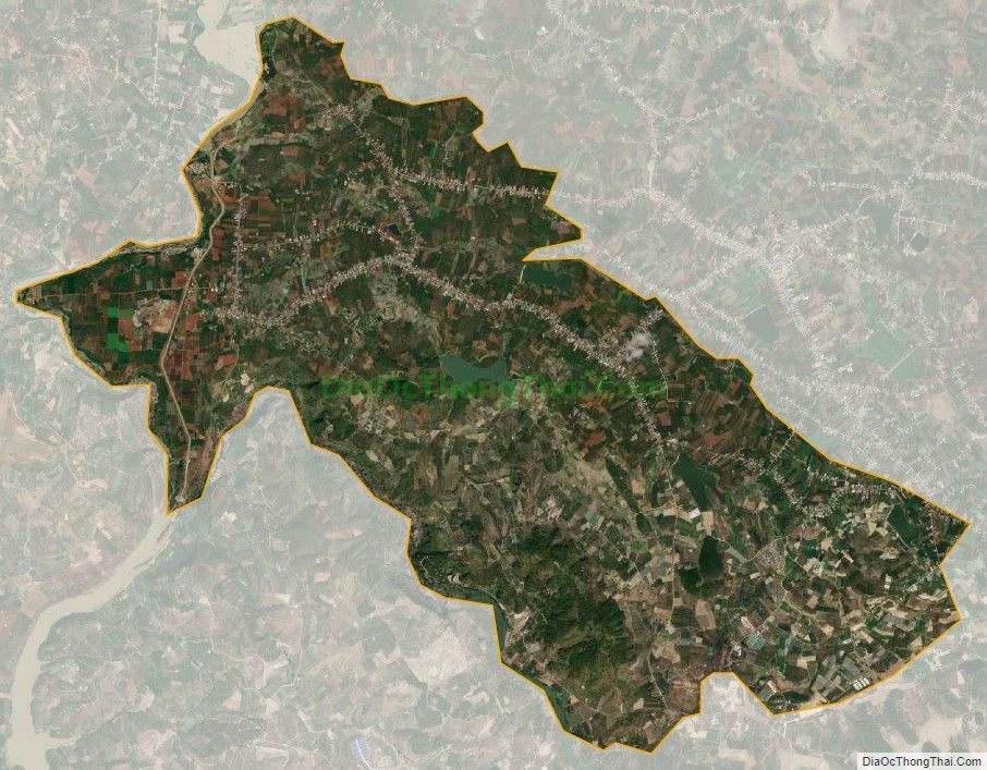 Bản đồ vệ tinh xã Tân Thành, huyện Đức Trọng