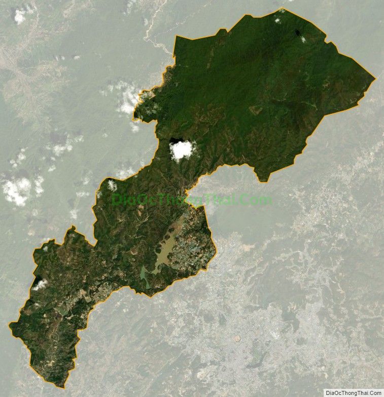 Bản đồ vệ tinh xã Lát, huyện Lạc Dương
