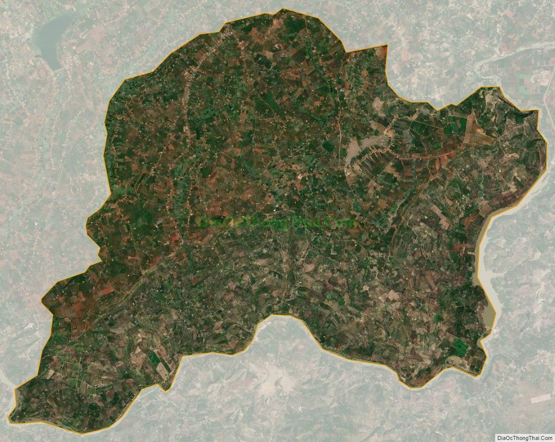 Bản đồ vệ tinh xã Đan Phượng, huyện Lâm Hà