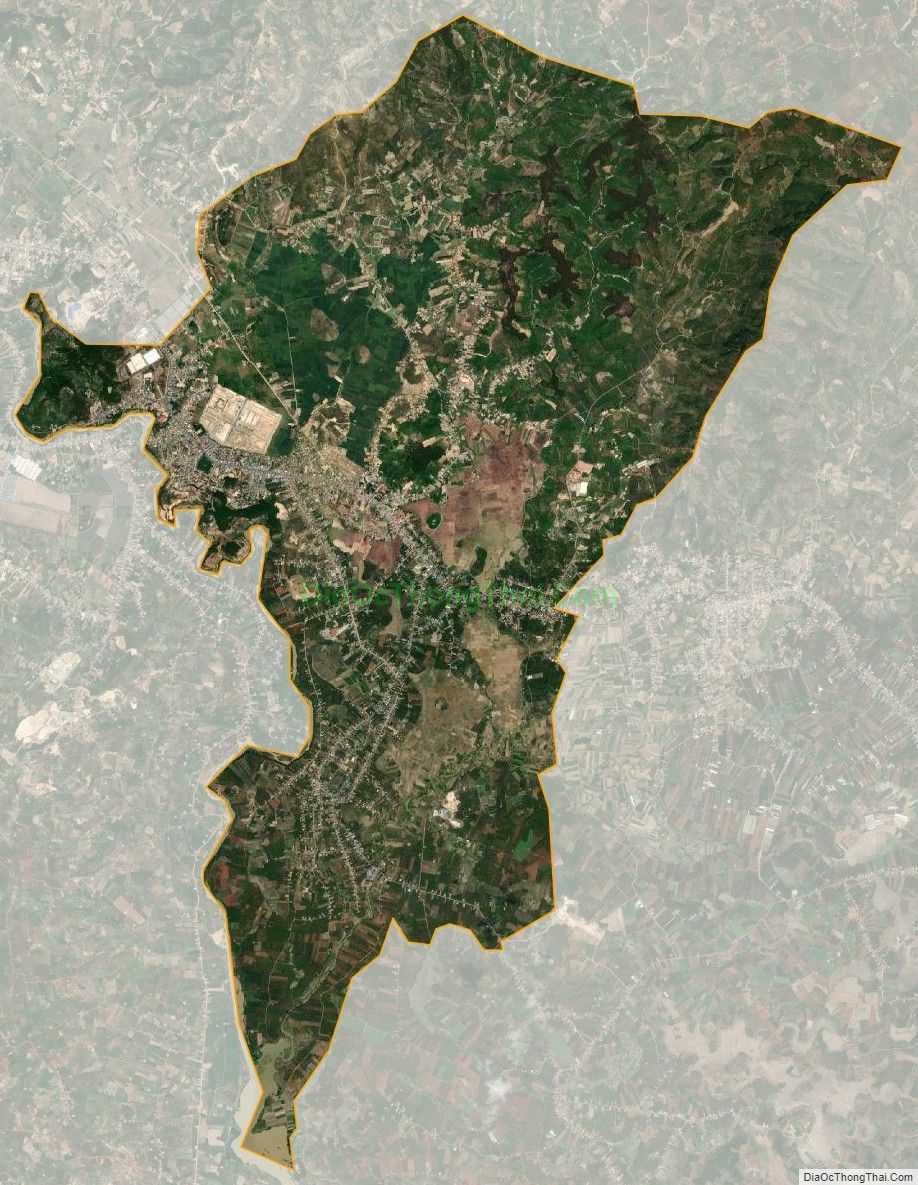 Bản đồ vệ tinh Thị trấn Đinh Văn, huyện Lâm Hà