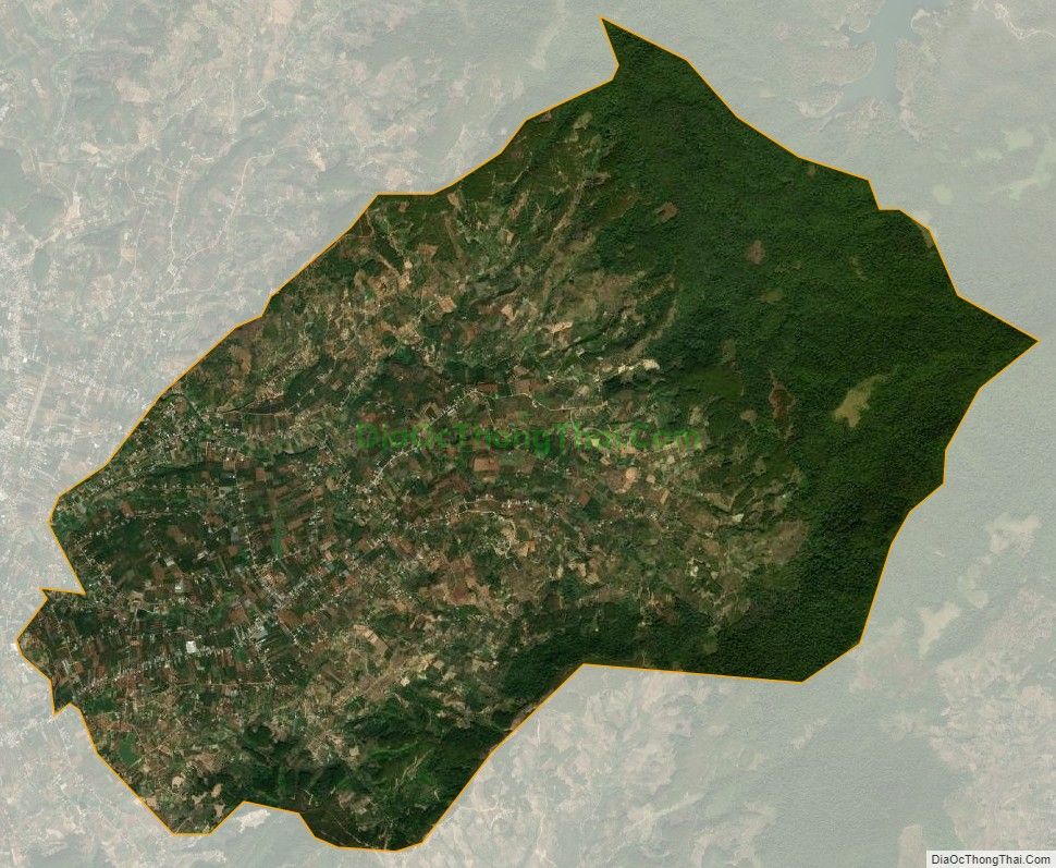 Bản đồ vệ tinh xã Đông Thanh, huyện Lâm Hà