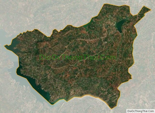Bản đồ vệ tinh xã Liên Hà, huyện Lâm Hà