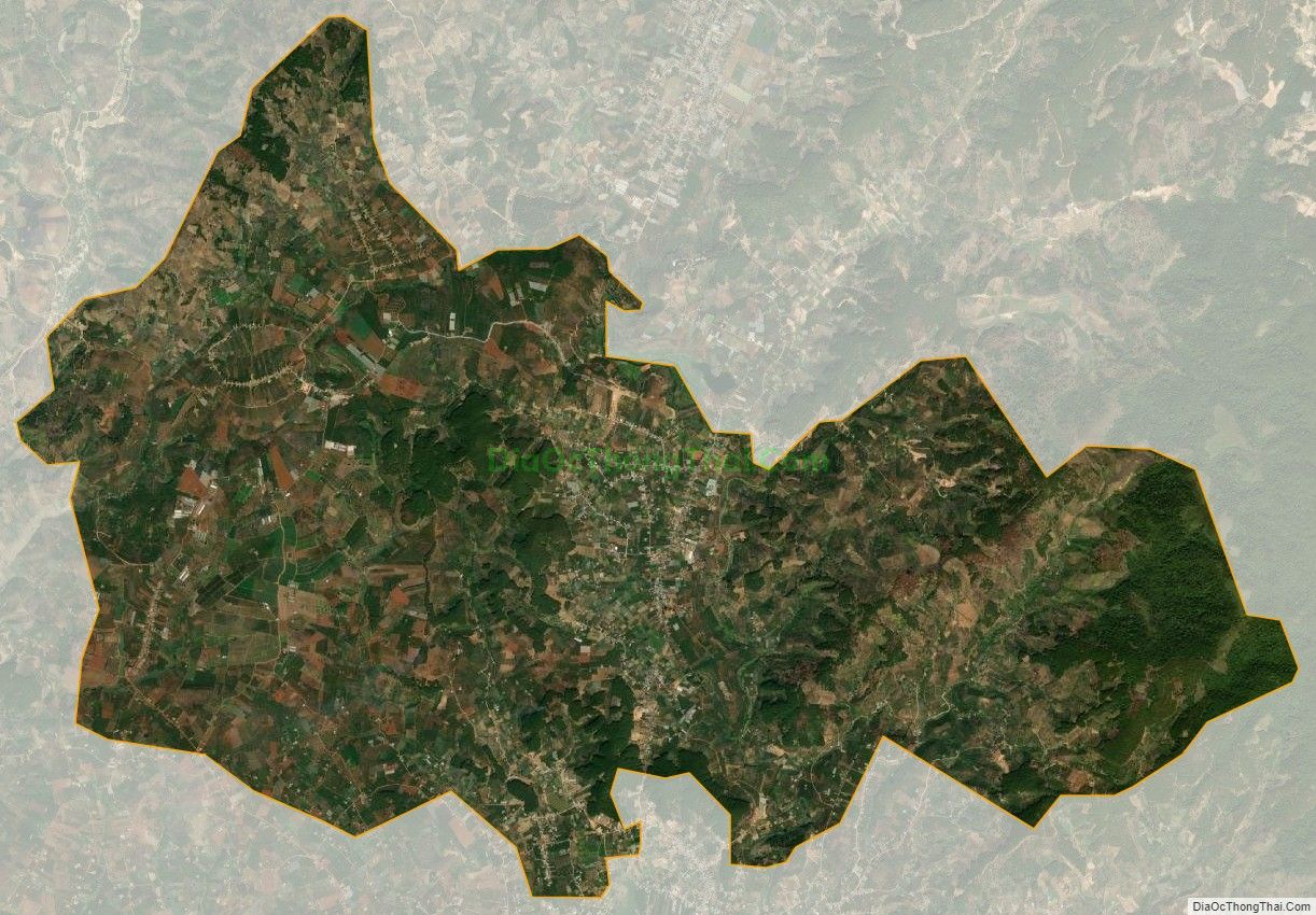 Bản đồ vệ tinh xã Mê Linh, huyện Lâm Hà