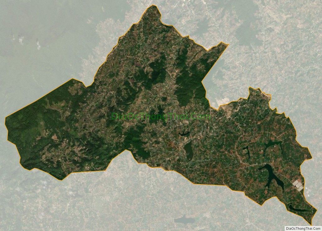 Bản đồ vệ tinh xã Phúc Thọ, huyện Lâm Hà