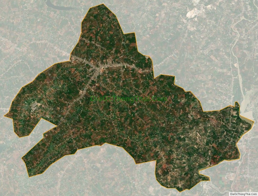 Bản đồ vệ tinh xã Tân Hà, huyện Lâm Hà
