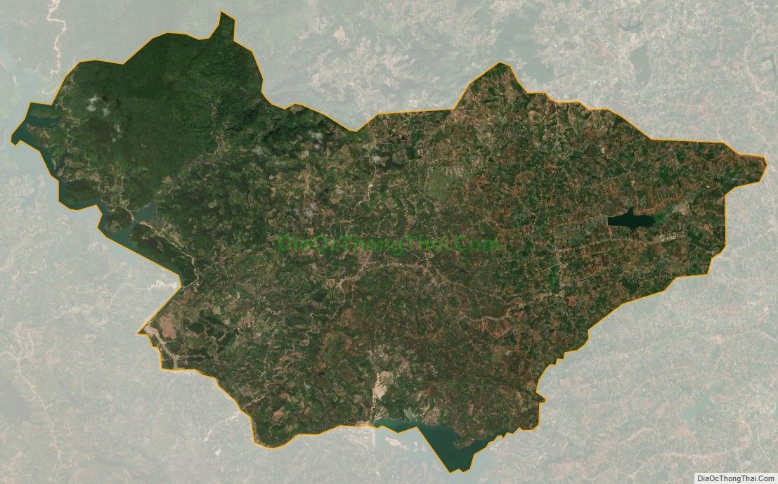 Bản đồ vệ tinh xã Tân Thanh, huyện Lâm Hà