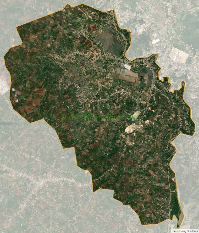 Bản đồ vệ tinh xã Tân Văn, huyện Lâm Hà