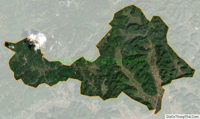 Bản đồ vệ tinh xã Long Đống, huyện Bắc Sơn