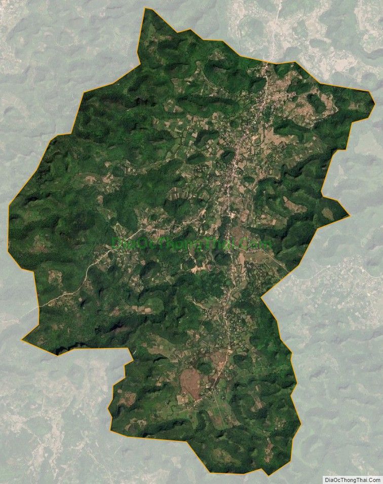 Bản đồ vệ tinh xã Tân Hương, huyện Bắc Sơn