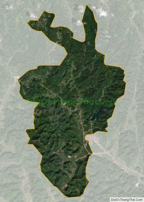 Bản đồ vệ tinh xã Hoàng Văn Thụ, huyện Bình Gia