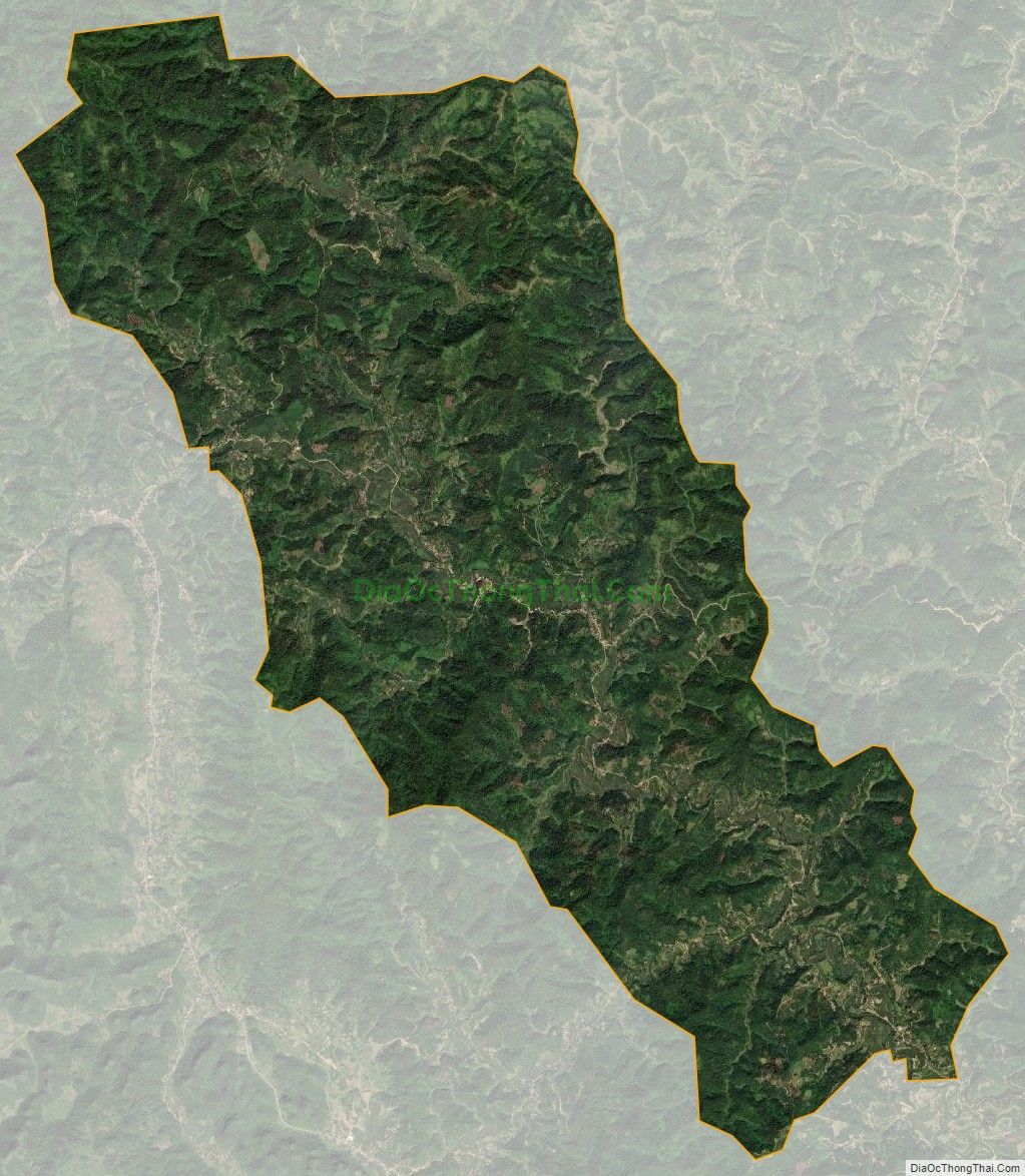 Bản đồ vệ tinh xã Hồng Thái, huyện Bình Gia