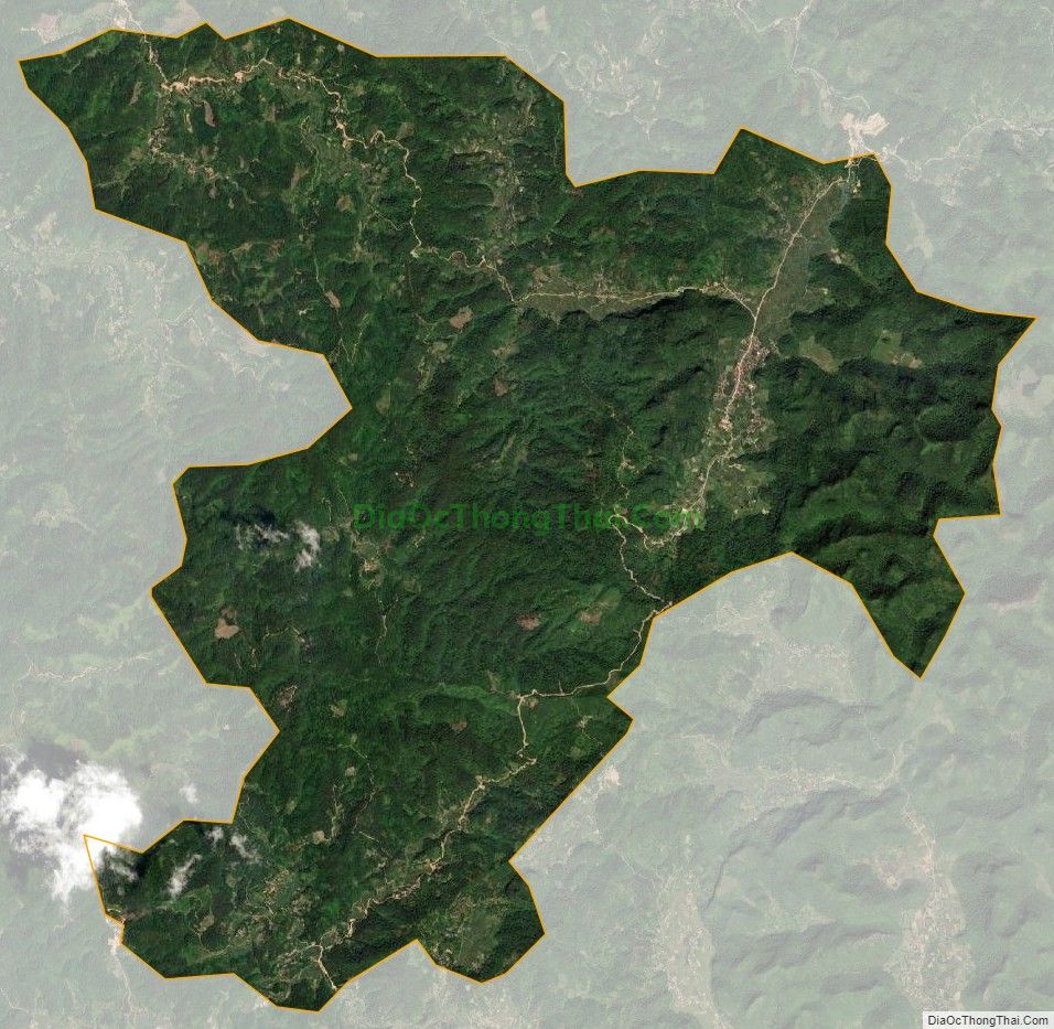 Bản đồ vệ tinh xã Mông Ân, huyện Bình Gia