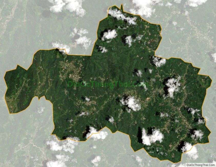 Bản đồ vệ tinh xã Thiện Hòa, huyện Bình Gia