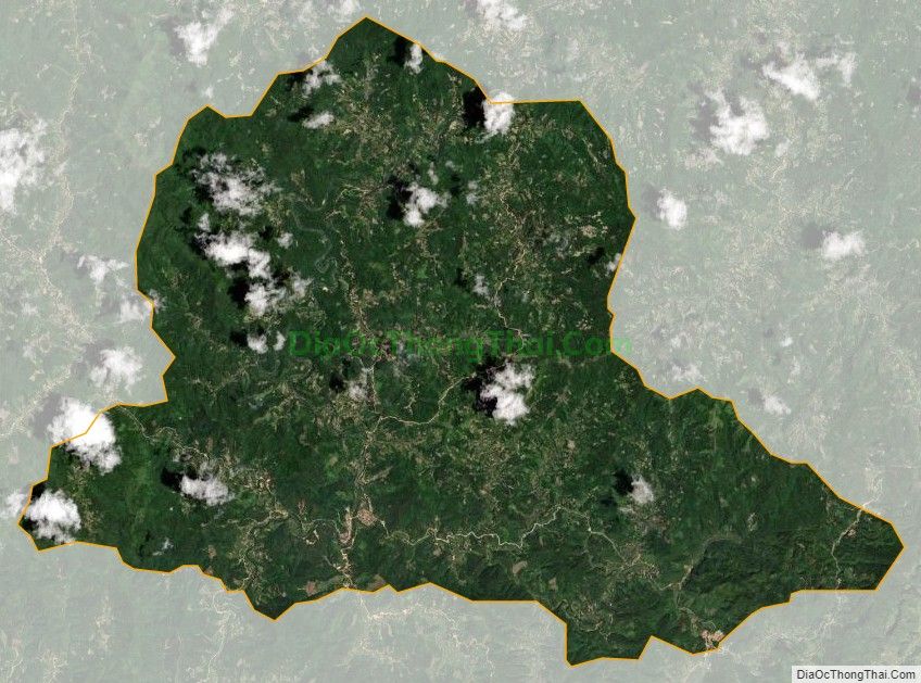 Bản đồ vệ tinh xã Thiện Thuật, huyện Bình Gia