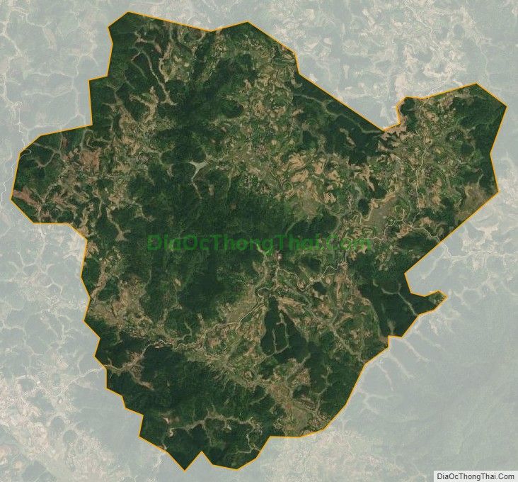 Bản đồ vệ tinh xã Hòa Cư, huyện Cao Lộc