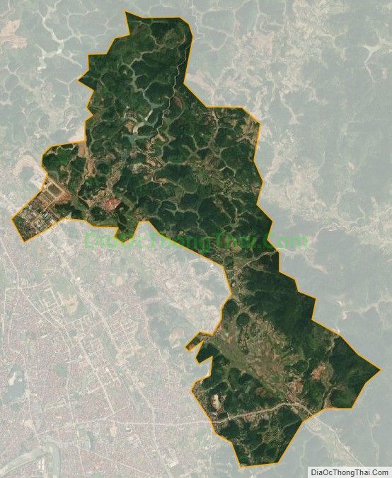 Bản đồ vệ tinh xã Hợp Thành, huyện Cao Lộc