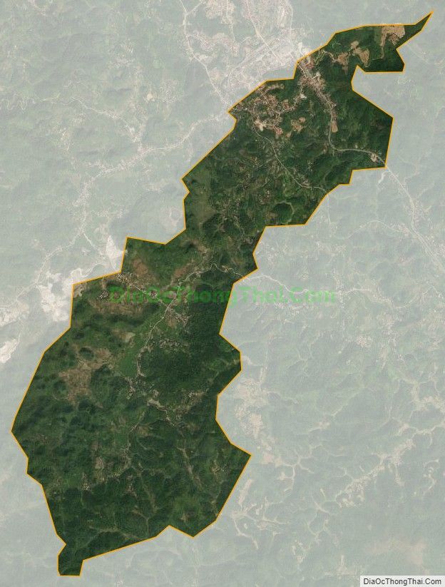 Bản đồ vệ tinh xã Phú Xá, huyện Cao Lộc