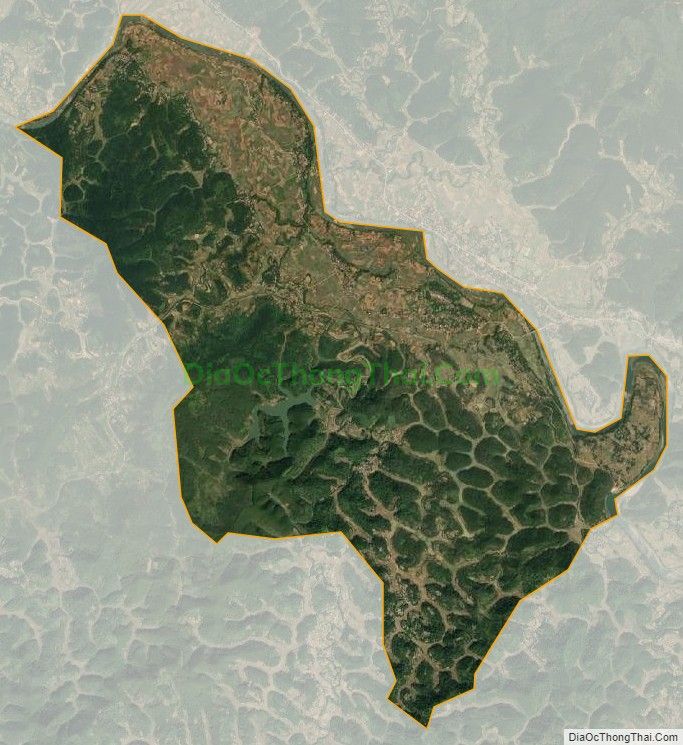 Bản đồ vệ tinh xã Tân Liên, huyện Cao Lộc