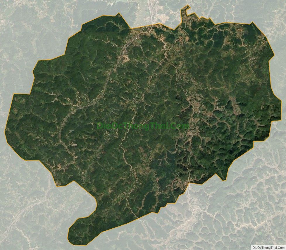 Bản đồ vệ tinh xã Yên Trạch, huyện Cao Lộc