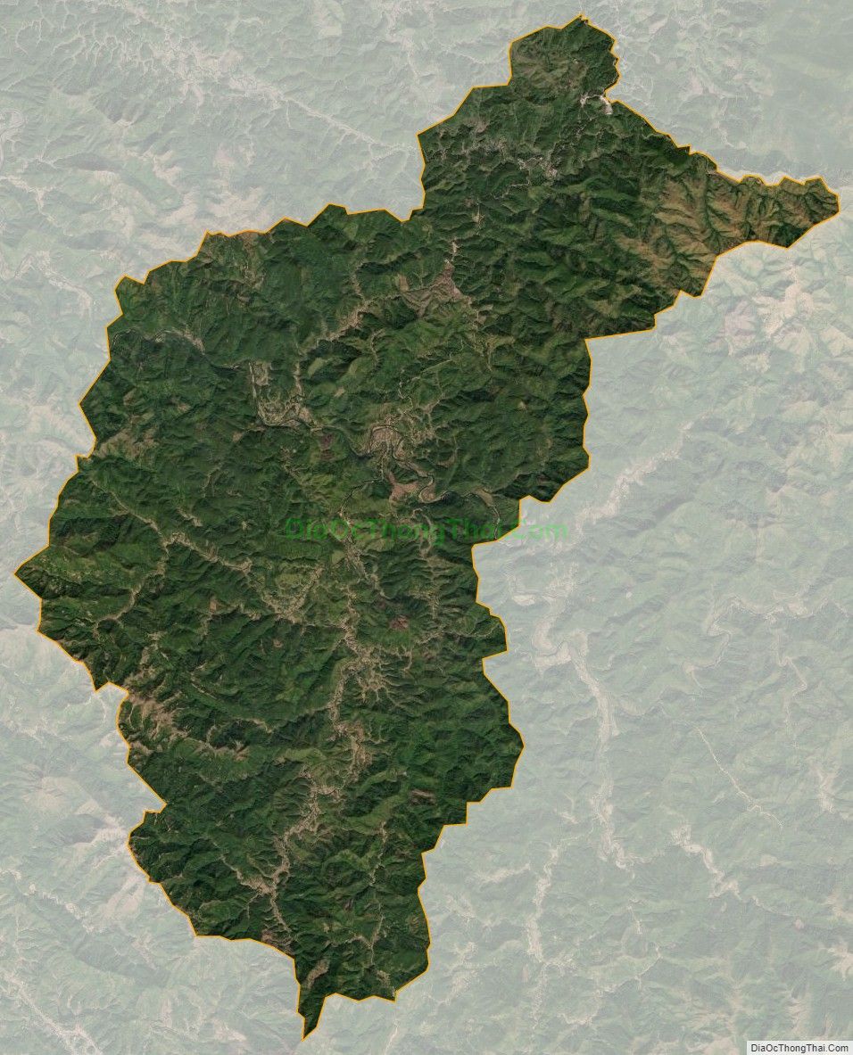 Bản đồ vệ tinh xã Bính Xá, huyện Đình Lập