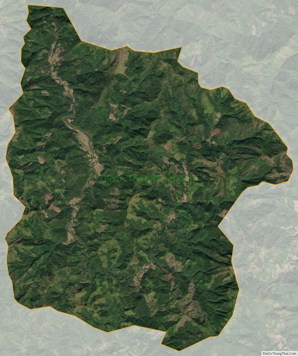 Bản đồ vệ tinh xã Đồng Thắng, huyện Đình Lập