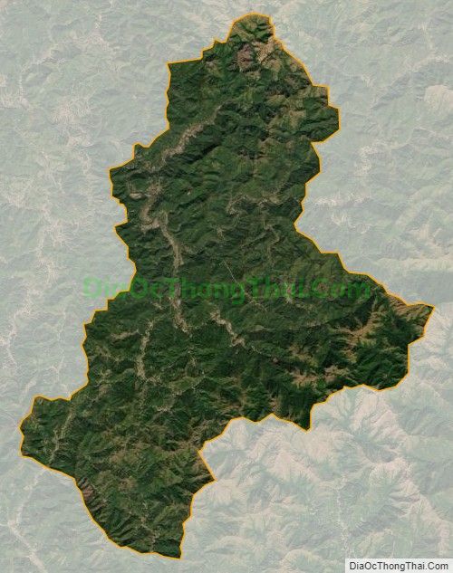 Bản đồ vệ tinh xã Kiên Mộc, huyện Đình Lập