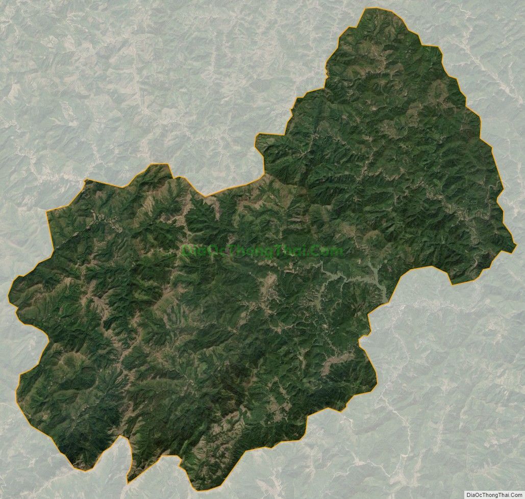 Bản đồ vệ tinh xã Thái Bình, huyện Đình Lập