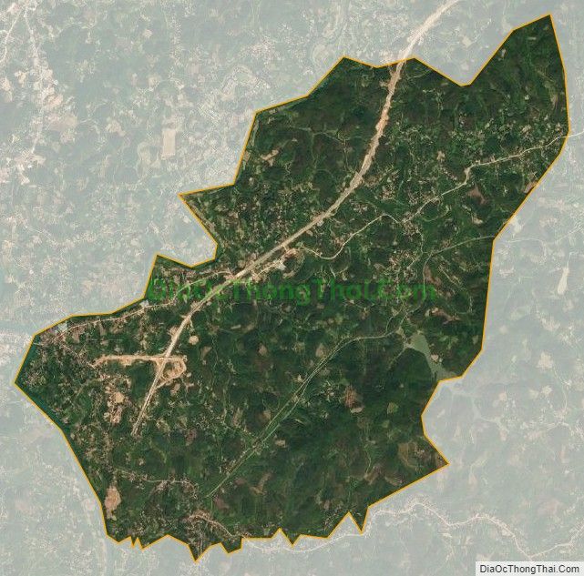 Bản đồ vệ tinh xã Hồ Sơn, huyện Hữu Lũng