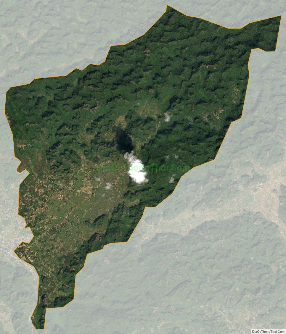Bản đồ vệ tinh xã Hòa Bình, huyện Hữu Lũng