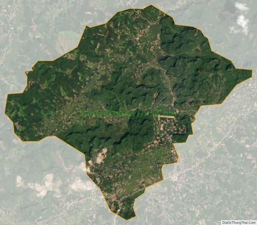 Bản đồ vệ tinh xã Thanh Sơn, huyện Hữu Lũng