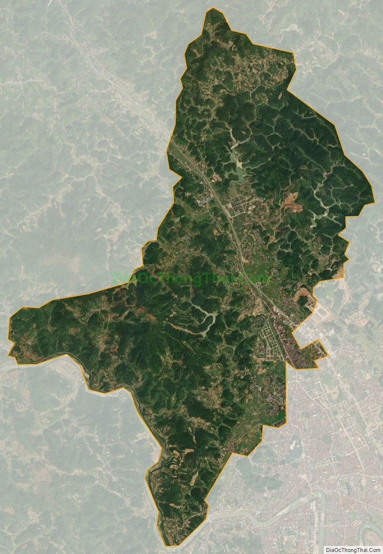Bản đồ vệ tinh xã Hoàng Đồng, thành phố Lạng Sơn