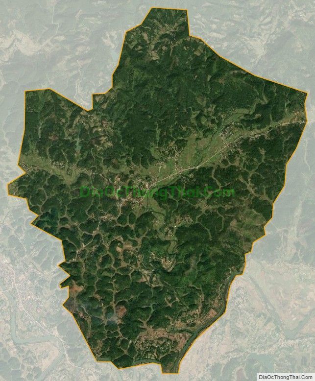 Bản đồ vệ tinh xã Hữu Khánh, huyện Lộc Bình