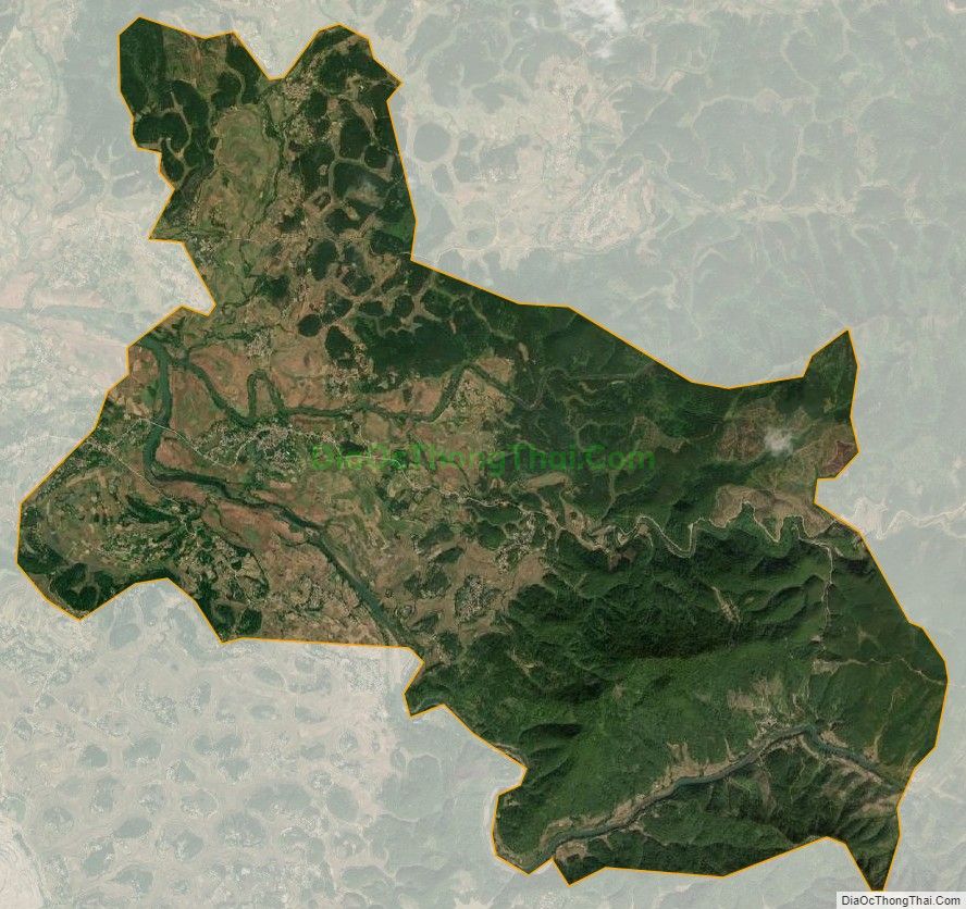 Bản đồ vệ tinh xã Khuất Xá, huyện Lộc Bình