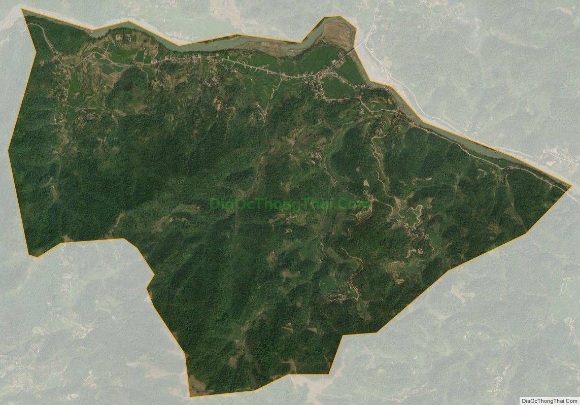 Bản đồ vệ tinh xã Khánh Khê, huyện Văn Quan