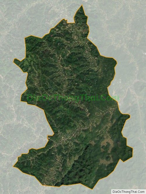 Bản đồ vệ tinh xã Tú Xuyên, huyện Văn Quan