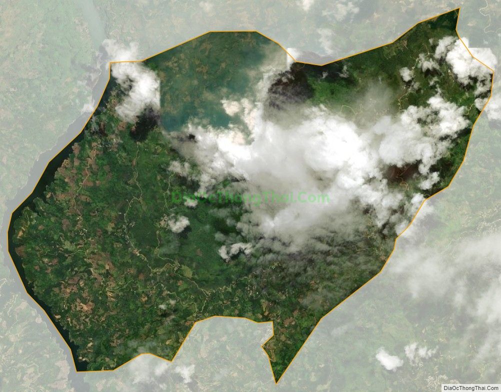 Bản đồ vệ tinh xã Hoàng Thu Phố, huyện Bắc Hà