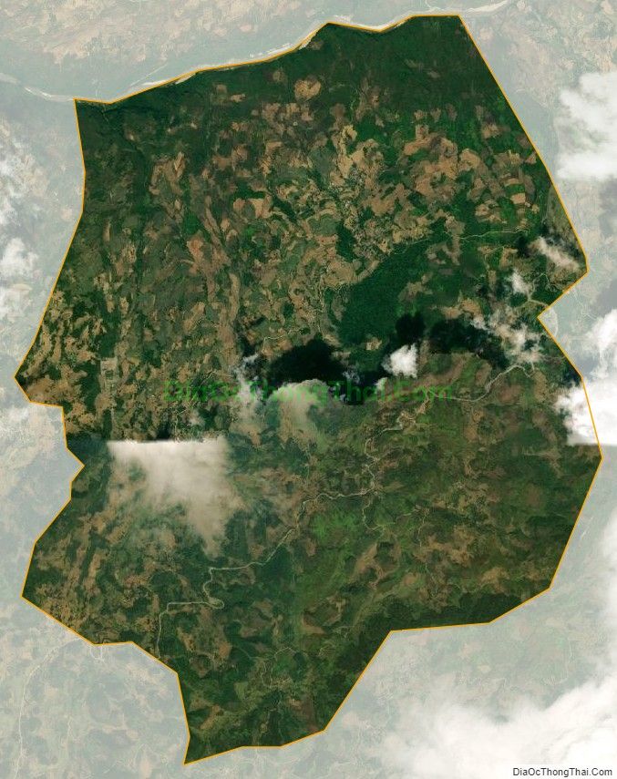 Bản đồ vệ tinh xã Lùng Cải, huyện Bắc Hà