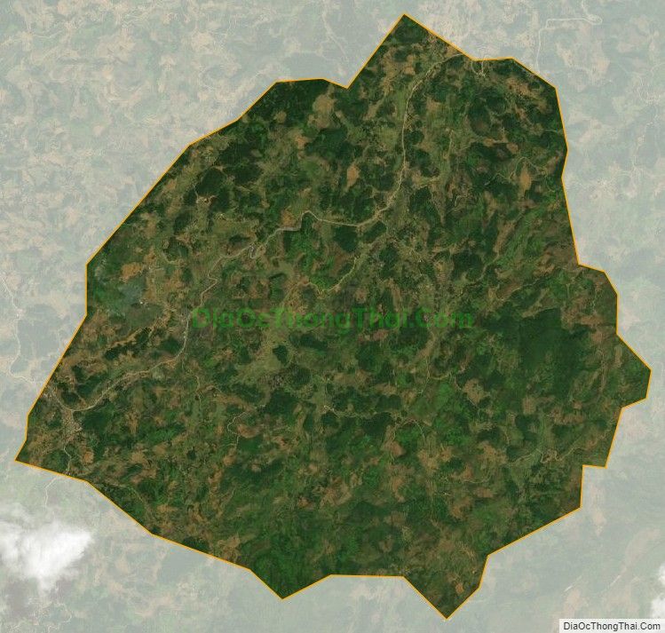 Bản đồ vệ tinh xã Lùng Phình, huyện Bắc Hà