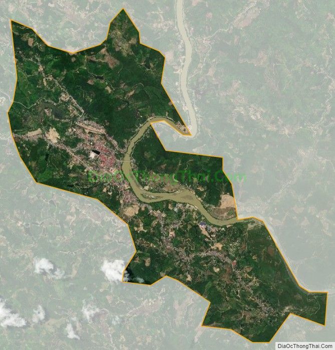 Bản đồ vệ tinh Thị trấn Phố Ràng, huyện Bảo Yên