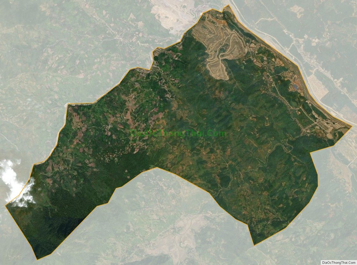 Bản đồ vệ tinh xã Bản Vược, huyện Bát Xát