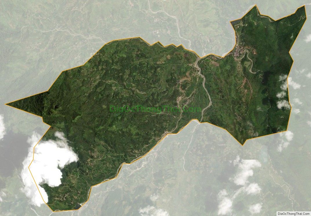 Bản đồ vệ tinh xã Mường Hum, huyện Bát Xát