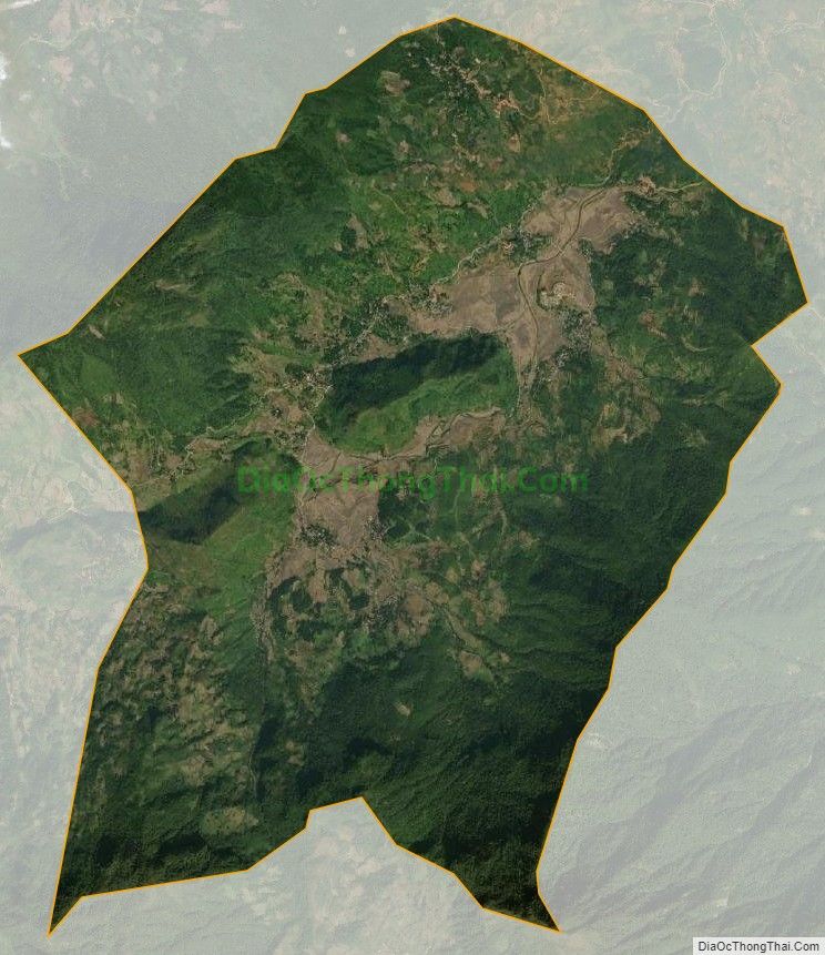 Bản đồ vệ tinh xã Mường Vi, huyện Bát Xát