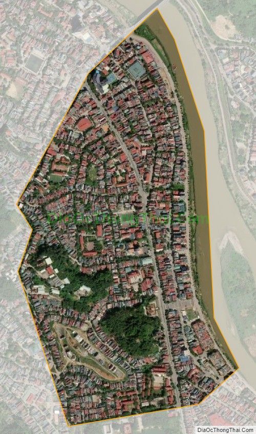 Bản đồ vệ tinh phường Cốc Lếu, thành phố Lào Cai
