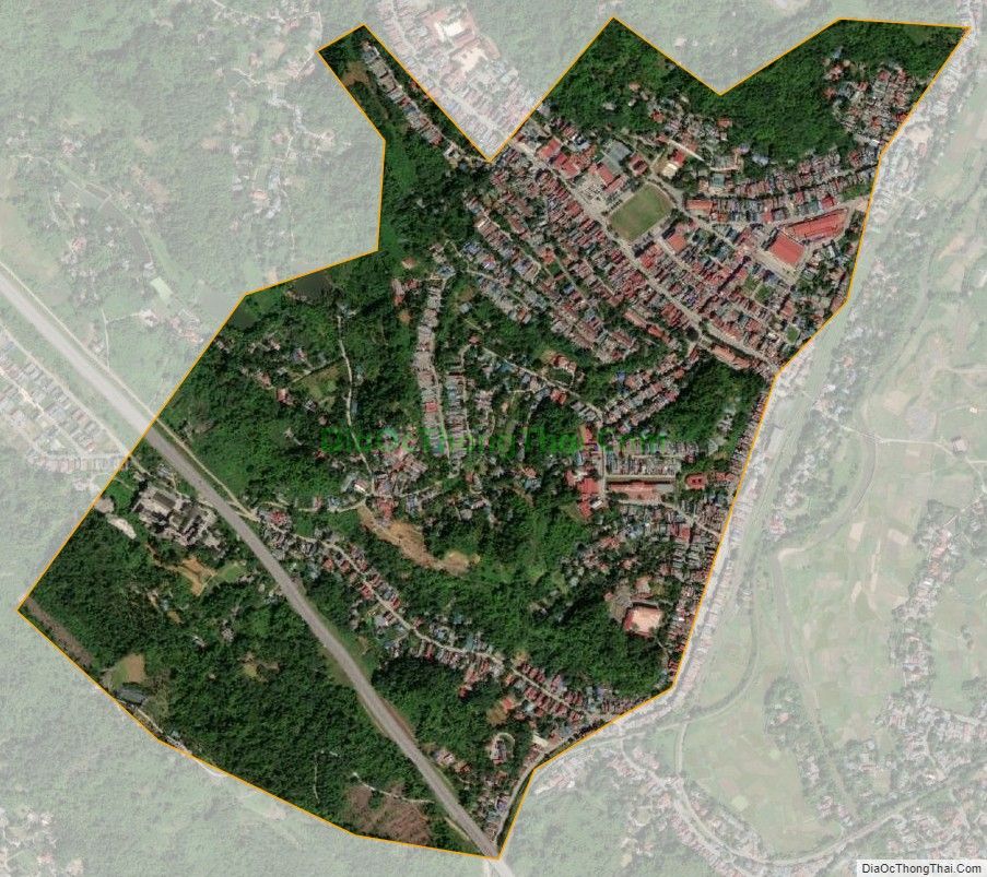 Bản đồ vệ tinh phường Pom Hán, thành phố Lào Cai