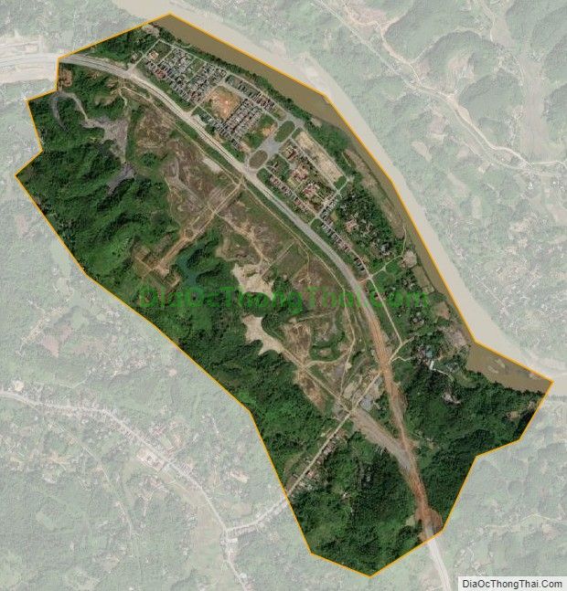 Bản đồ vệ tinh phường Xuân Tăng, thành phố Lào Cai