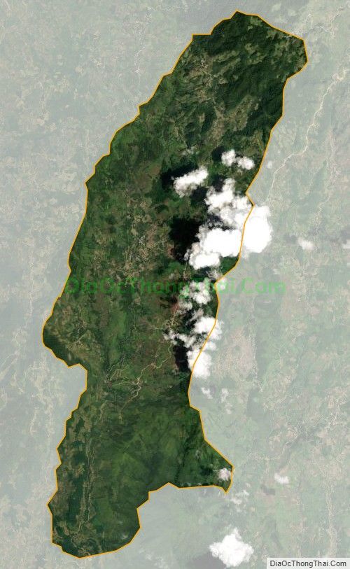 Bản đồ vệ tinh xã Nậm Chảy, huyện Mường Khương