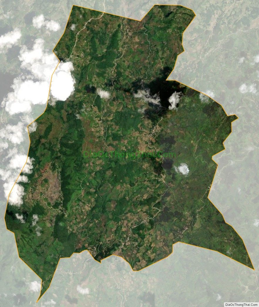 Bản đồ vệ tinh xã Thanh Bình, huyện Mường Khương